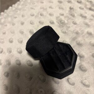 Black Velvet Ring Box
